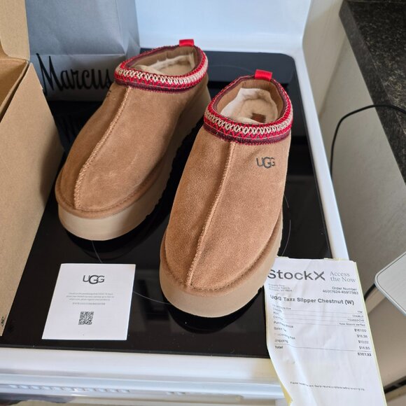 Ugg NIB Ugg Tazz Women's Slipper Sz 11 Chestnut w/ Tags & Shipping Ret $207.33 - Picture 7 of 7
